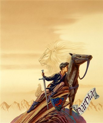 Lot 622 - Skilleter (Andrew, b.1948). Original artwork for The Horse and His Boy, by C.S. Lewis, 1994