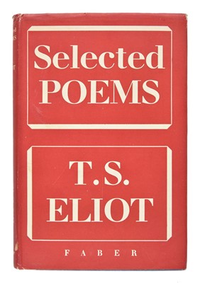 Lot 675 - Eliot (T.S.) Selected Poems, 1st Faber & Faber edition, 1954