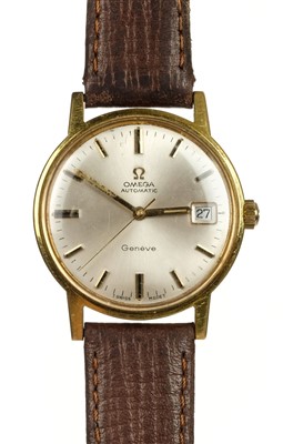 Lot 36 - Omega. A gents Omega automatic gold plated wristwatch