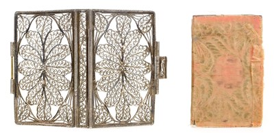 Lot 295 - Silver Filigree Binding. London Almanack, 1789