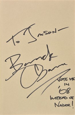 Lot 387 - Obama (Barack), The Audacity of Hope, 1st edition, signed, 2006