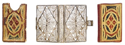Lot 275 - Silver Filigree Binding. London Almanack, 1782