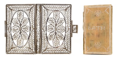 Lot 252 - Silver Filigree Binding. London Almanack, 1769