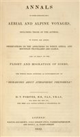 Lot 126 - Forster (Thomas). Aerial and Alpine Voyages, 1832