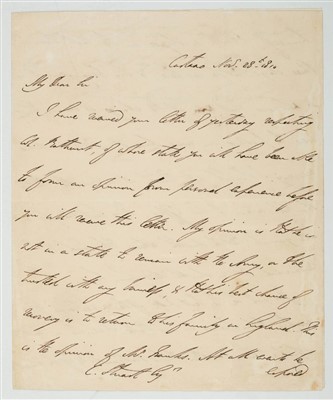 Lot 75 - Duke of Wellington, Autograph letter signed, 1810