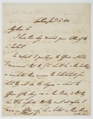 Lot 71 - Duke of Wellington, Autograph letter, 1811