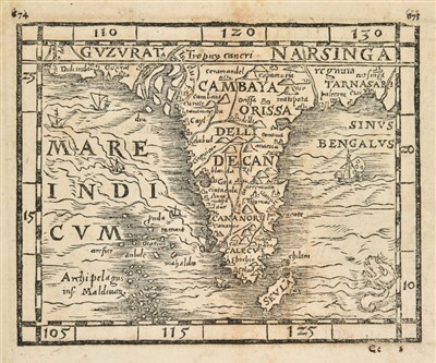 Lot 17 - Honter (Johannes, & others). De Cosmographiae rudimentis, Basel, 1585