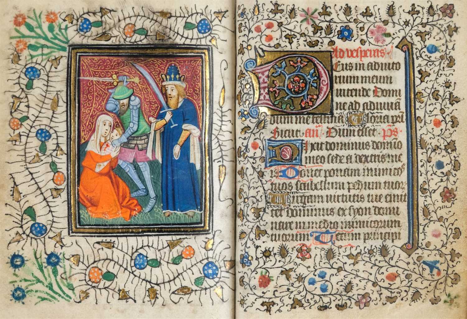 Lot 1 - Book of Hours (Use of Rome). Illuminated manuscript, circa 1450