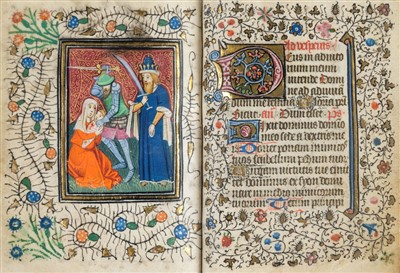 Lot 1 - Book of Hours (Use of Rome). Illuminated manuscript, circa 1450