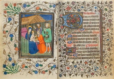 Lot 1 - Book of Hours (Use of Rome). Illuminated manuscript, circa 1450