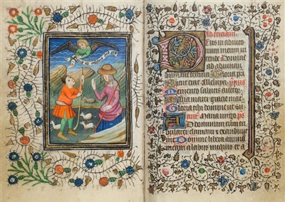 Lot 1 - Book of Hours (Use of Rome). Illuminated manuscript, circa 1450