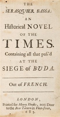 Lot 79 - Préchac (Jean de).  The Serasquier Bassa: An Historical Novel of the Times, 1685
