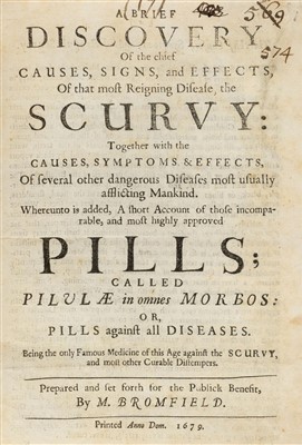 Lot 62 - Bromfield (M.). A Brief Discovery of the Chief Causes..., 1679