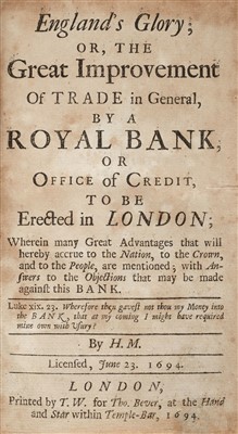 Lot 95 - Mackworth (Humphrey). England's Glory, 1694