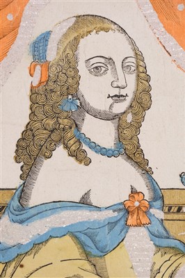 Lot 399 - Five Senses. Tasting, Feeling, Hearing, Smeling & Seeing, circa 1670
