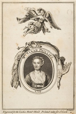 Lot 220 - Phillips (Sarah). The Ladies Handmaid: or, a Complete System of Cookery, 1758