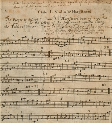 Lot 155 - De La Fond (John Francis). A New System of Music, 1st edition, 1725
