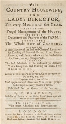 Lot 209 - Bradley (Richard). The Country Housewife, and Lady’s Director, 1753
