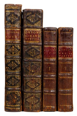 Lot 146 - Poetical miscellany. The Grove; or a Collection of Original Poems, 1st edition, 1721