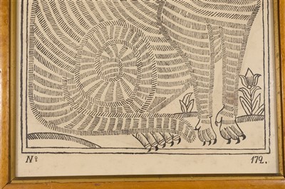 Lot 402 - Russian lubok of Peter the Great. The Cat from Kazan, 1750 or later