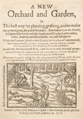 Lot 15 - Markham (Gervase). A Way to Get Wealth & other works, 1638