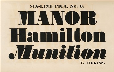Lot 374 - Type specimen. Specimen of Printing Types by V. & J. Figgins, 1836