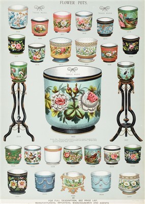Lot 387 - Trade Catalogue. Illustrated Pattern Book of English China & Earthenware, circa 1880