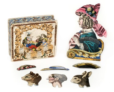 Lot 513 - Comic Girl. Amusement with a Swinging Pendulum Figure..., 1850s