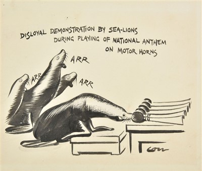 Lot 743 - Low (David, 1891-1963). Disloyal Demonstration by Sea-Lions