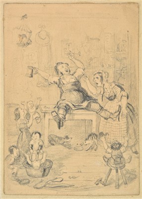 Lot 608 - Cruikshank (George, 1792-1878). Hold your Bawling you good for nothing feller...