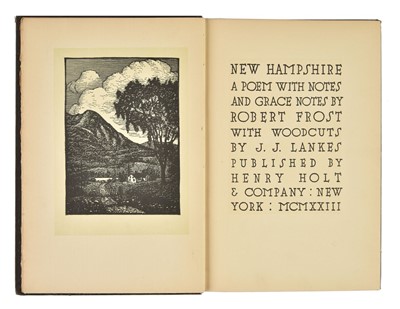 Lot 698 - Frost (Robert). New Hampshire. A Poem with Notes and Grace Notes, 1923