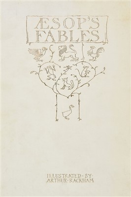 Lot 591 - Rackham (Arthur, illustrator). Aesop's Fables, 1912