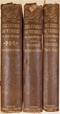 Lot 125 - Ruskin (John). The Stones of Venice, new edition, signed by the author, 1874