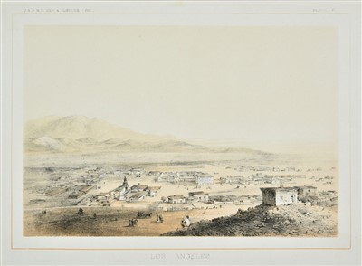Lot 217 - Los Angeles, tinted lithograph, [1856]