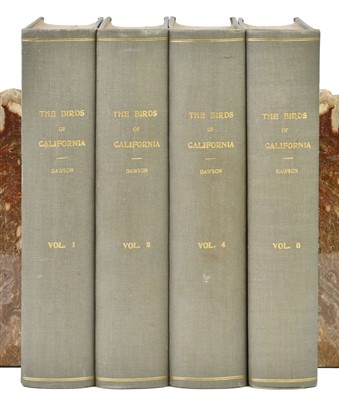 Lot 75 - Dawson (William Leon). Birds of California, Format De Luxe, 1923