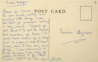 Lot 547 - Blyton (Enid, 1897-1968). Autograph Letter, Signed, Undated