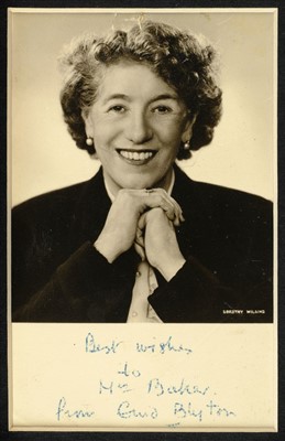 Lot 548 - Blyton (Enid, 1897-1968). Autograph letter, Signed, Undated