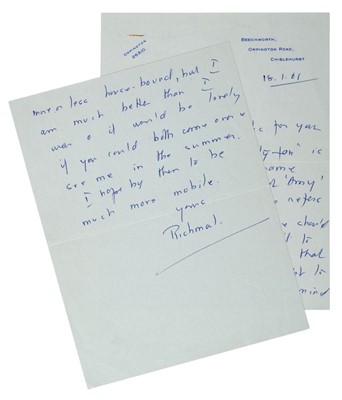 Lot 557 - Crompton (Richmal, 1890-1969). Autograph letter signed