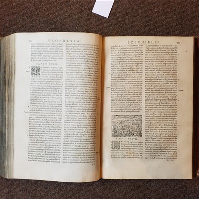 Lot 286 - Bible [Latin]. Biblia Sacra..., Lyon, 1566