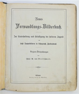 Lot 570 - Moveable. Neues Verwandlungs-Bilderbuch, [1875]