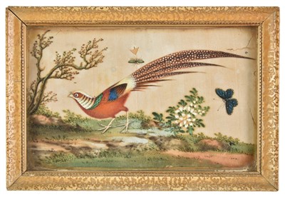 Lot 186 - Chinese watercolours on silk, circa 1850