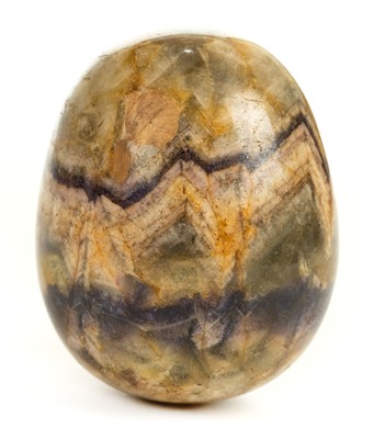 Lot 59 - Blue John. A 19th century Derbyshire Blue John egg