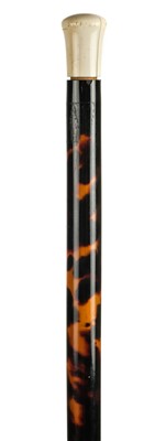 Lot 61 - Cane. A fine Victorian tortoiseshell gentleman's cane