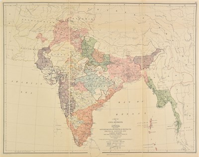 Lot 140 - Saunders (Trelawney).  Atlas of India, 1889