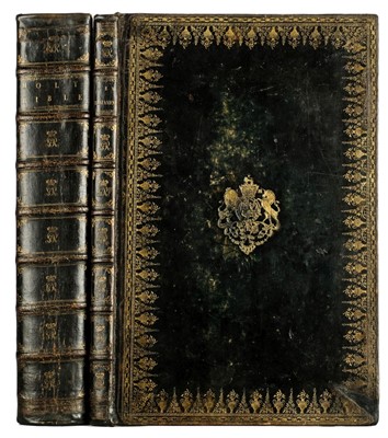 Lot 316 - Bible [English]. The Holy Bible, 2 volumes, Oxford: John Baskett, 1717/1716