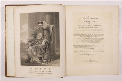 Lot 40 - Staunton (George). Authentic Account of an Embassy to the Emperor of China, 1st edition, 1797