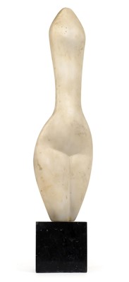Lot 143 - Abstract Sculpture. A modern carved marble abstract female torso