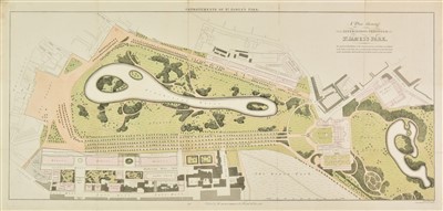 Lot 125 - London. Basire (James), Plan of St. James's Park, 1827