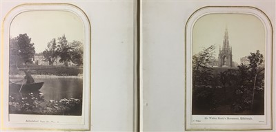 Lot 11 - Scotland. An album containing 30 window-mounted albumen print views of Scotland, c. 1870s