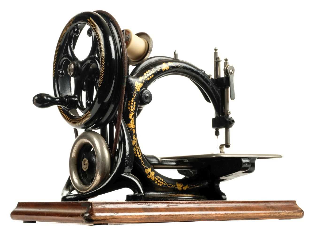 Lot 75 - Sewing machine. A late 19th century sewing